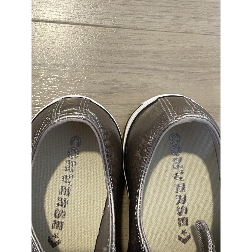 Converse Women's Chuck Taylor All Star Low Top Platform Sneakers Gold Metallic 9 - Picture 8 of 11